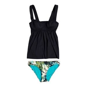 Micheal Michael Kors Babydoll Tankini Top / Maaji Reversible Bikini Bottom NWT